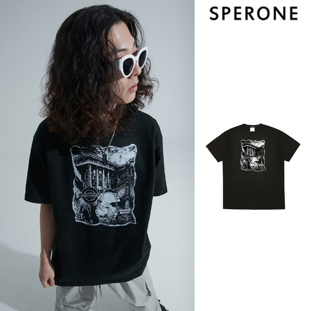 [SPERONE] London Band Poster Overfit T-Shirt
