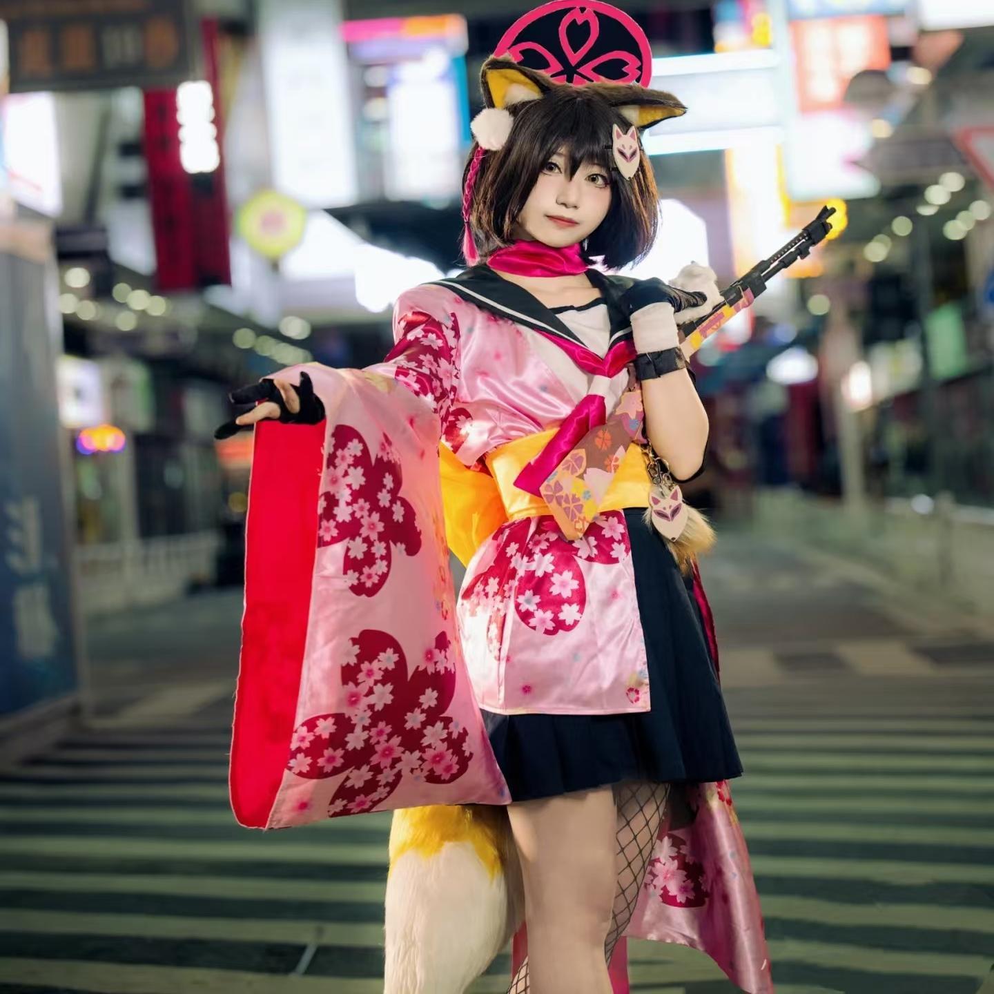 AzureBlueArchivesCosCostumeKudaIzunaCosplayCostumeHundryGhostNightWalkJointCollegeAnimationCostumeFu