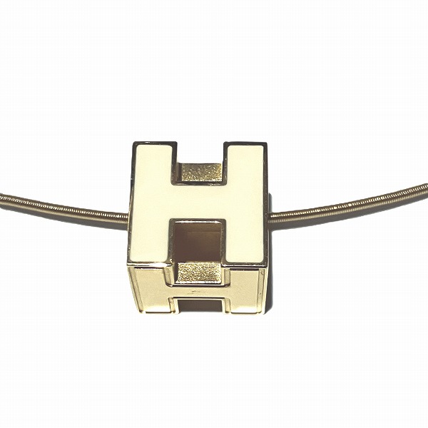 エルメス カージュドアッシュ Hキューブ ネックレス レディース【中古】