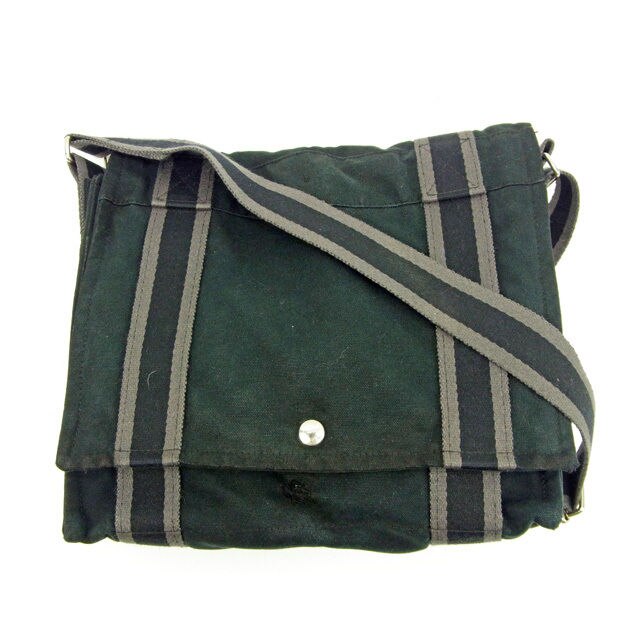 ショルダーバッグ 斜めがけショルダー フールトゥ サックバサスPM ブラック グレー 中古