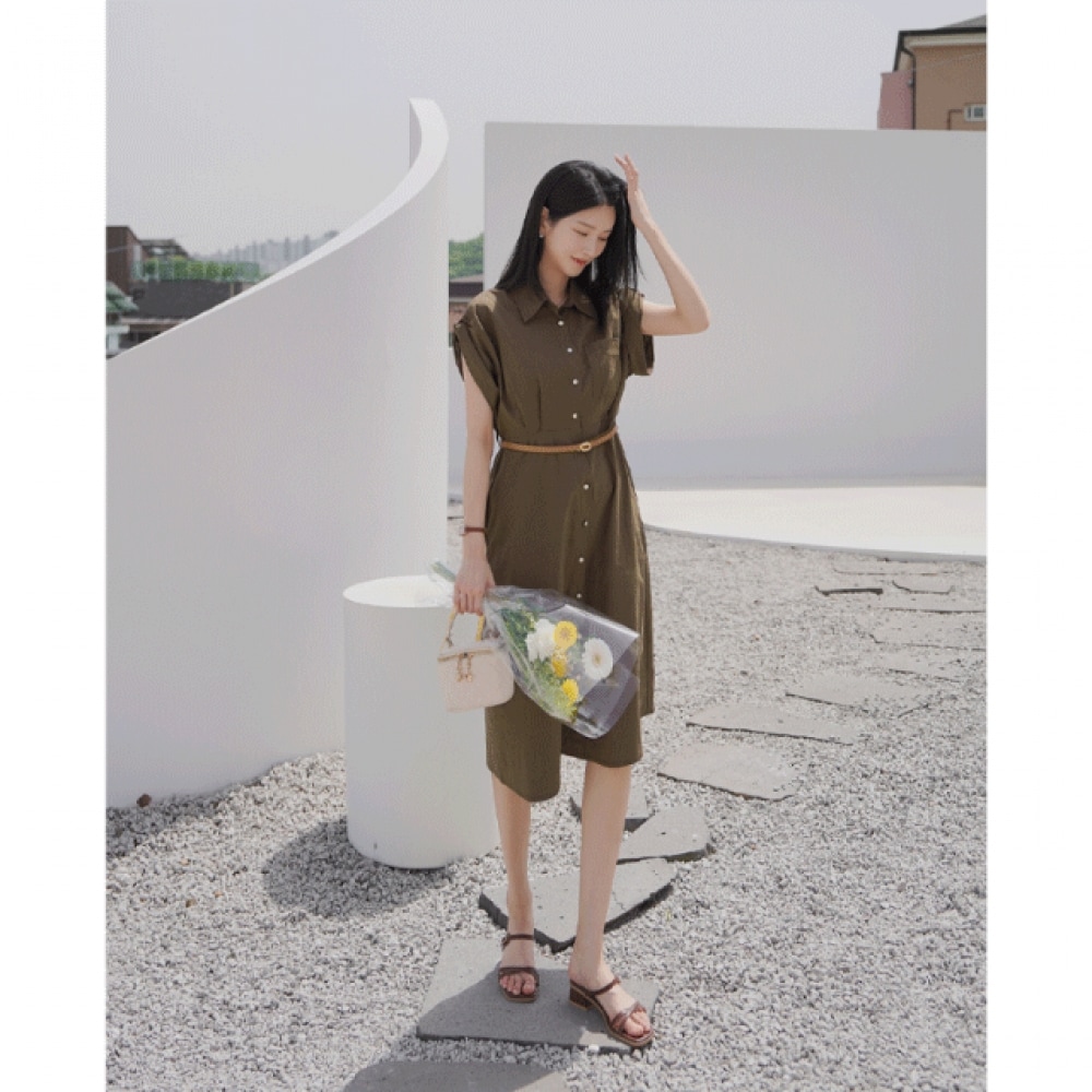 クリック&ファニーキンディーリネンドレスベルトセット