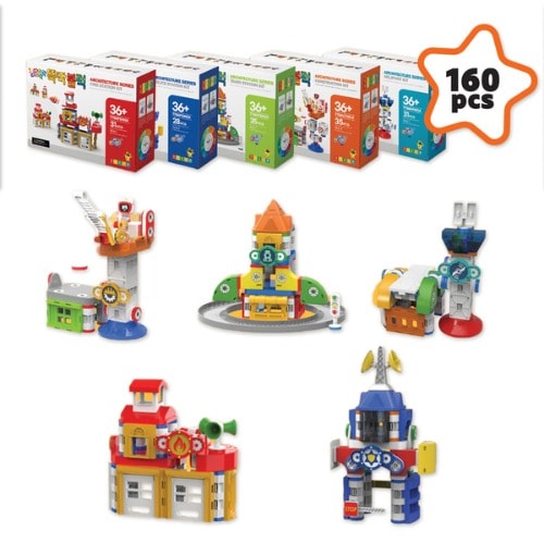 STEAMマグネットブロック - 建築5種ブレーン森学校学習教区団体