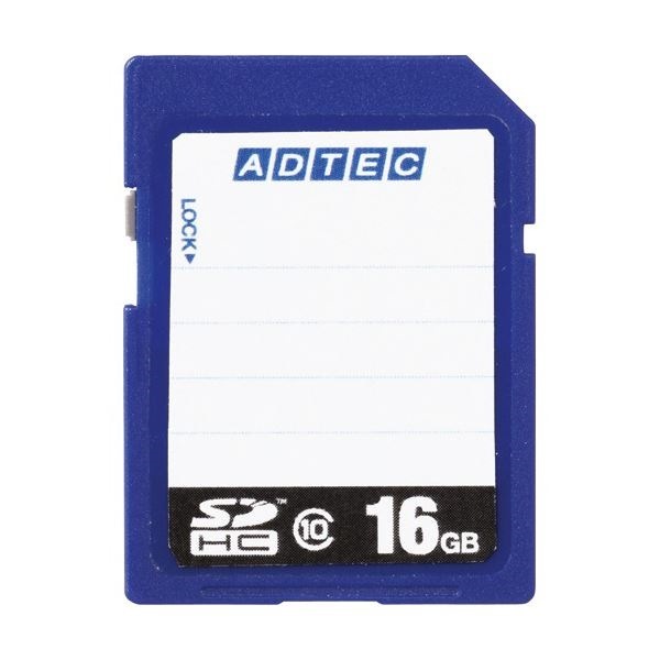 （まとめ）アドテック SDHCメモリカード16GB Class10 インデックスタイプ AD-SDTH16G/10R 1枚3セット