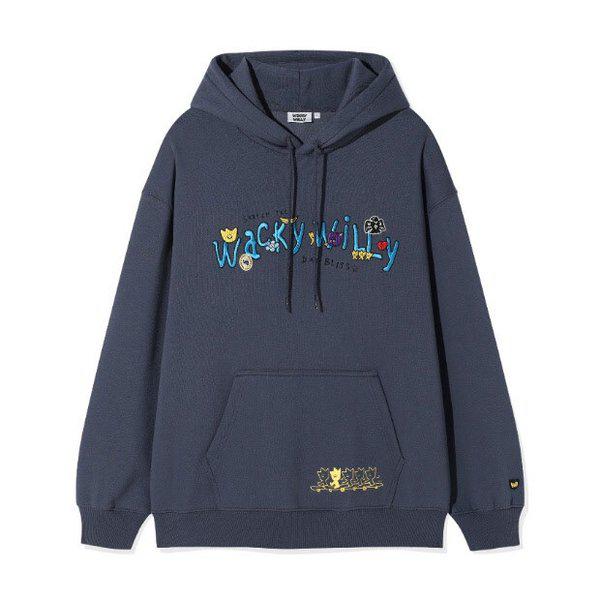 ワキウィリーフード KQJ WA2504HD13NA 刺繍ロゴフード ネイビー
