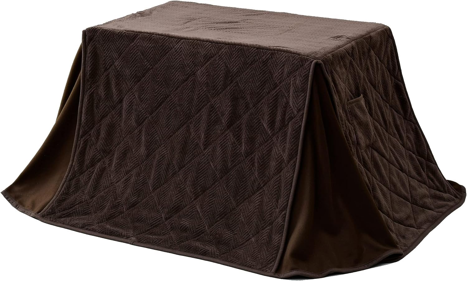 [山善] こたつ布団 (こたつ テーブル GAH-F90602(NB)用) 丸洗い可能 リモコンポケット付き ブラウン KY-GAH90602(BR)