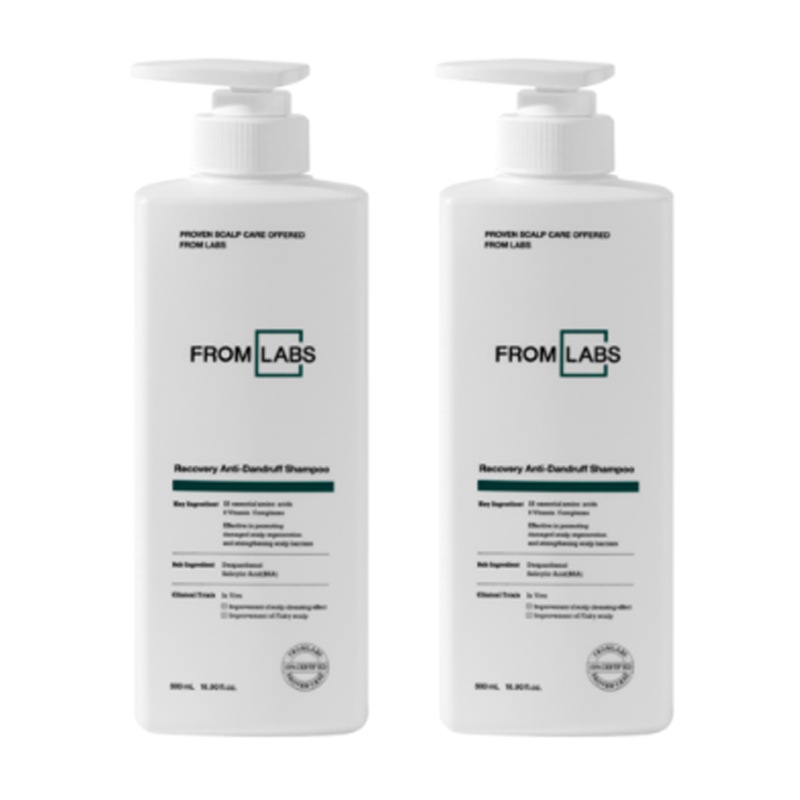 [FROM LABS][1+1] リカバリー アンチダンドラフ シャンプー 500ml+500ml / 韓国コスメ
