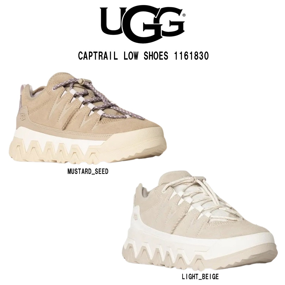 UGG(アグ)スニーカー キャップトレイル ロー シューズ 厚底 スエード 防水 レディース 女性用 靴 CAPTRAIL LOW SHOES 1161830 21,016円