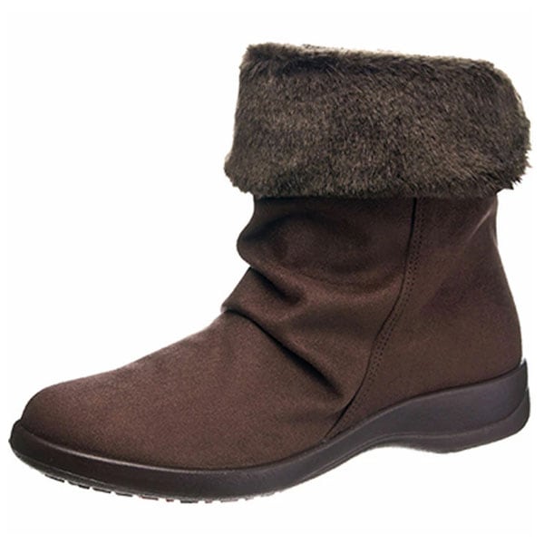 アサヒシューズ ASAHI トップドライ TDY3998 ダークブラウンスエード ブーツ シューズ レディース AF39982