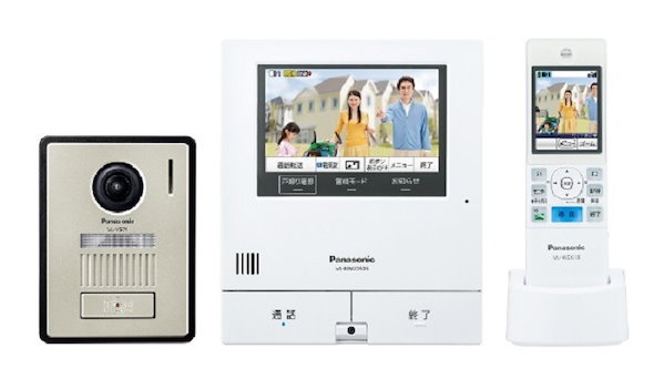Qoo10] パナソニック ドアホン 5型モニター 広角レンズ VL