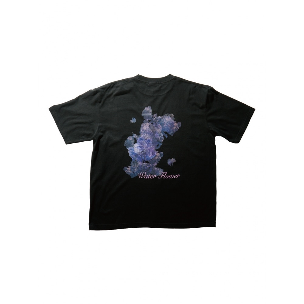 GUIL.F ウォーターフラワー オーバーフィット Tシャツ (ブラック)