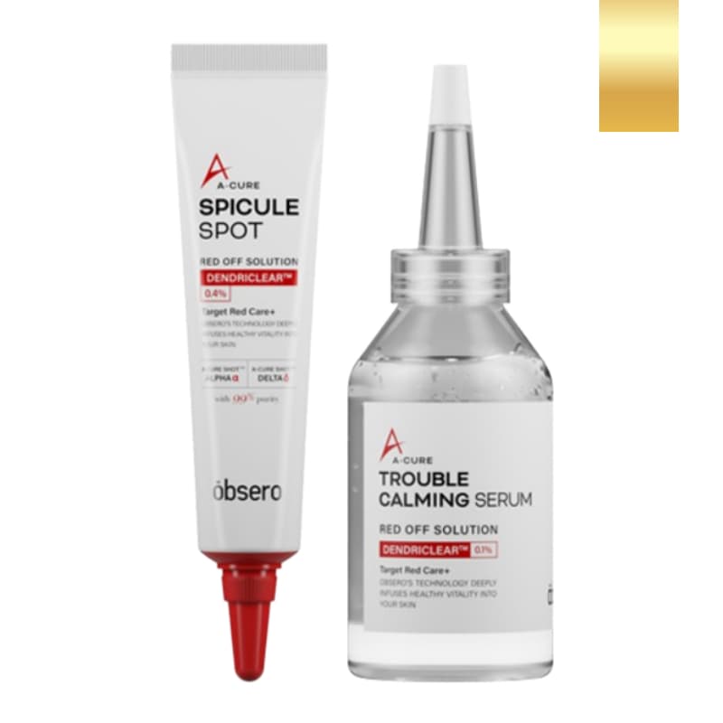 [2種セット]エーキュアスピキュールライン(スポット50ml / トラブルカーミングセラム50ml)