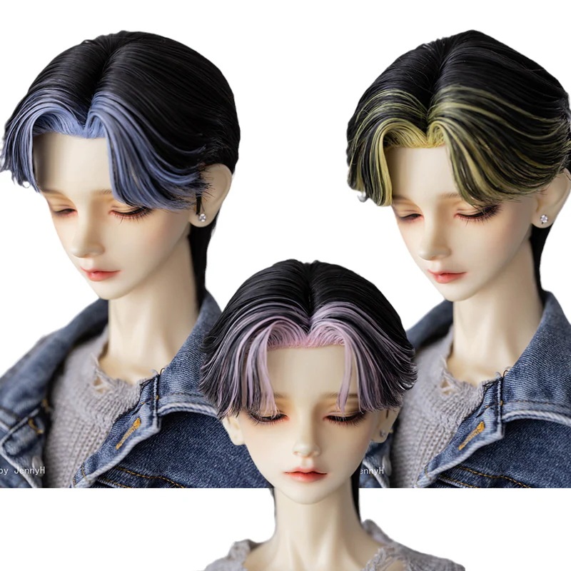 BJD 1/3 1/4 ドールウィッグ 手入れ ショート 高温糸 染め SD/小顔SD/MSDサイズ球体関節人形用ウィッグ