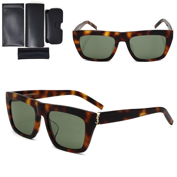 サングラス SL M131/F-003 サングラス アジアンフィット メンズ レディース ユニセックス SLM131F-003 ハバナ グリーン