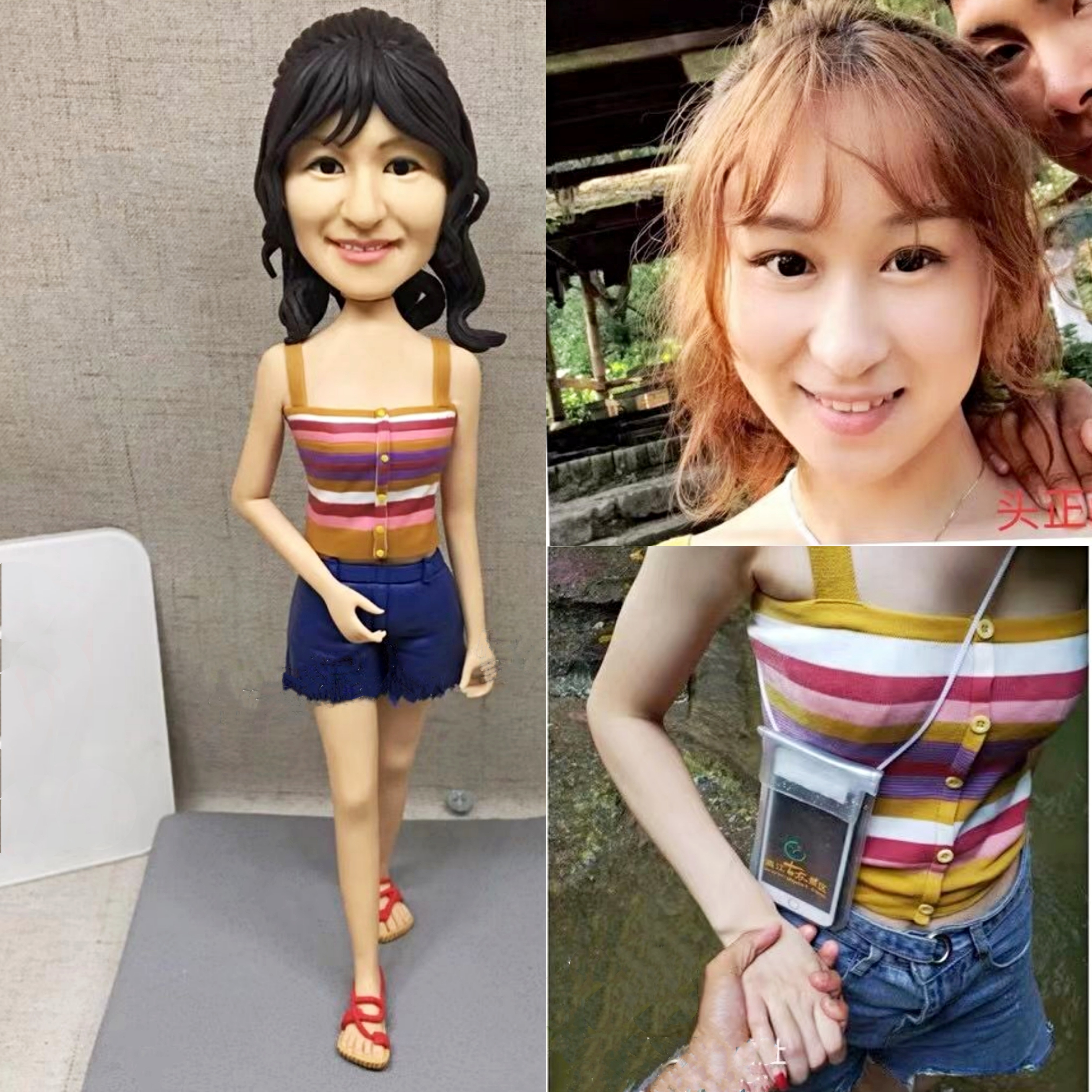 【オーダーメイド】3D肖像画 似顔絵 人形 フィギュア 結婚祝い 周年記念日 カップル 彼氏 彼女 夫婦 両親 贈呈品 記念品