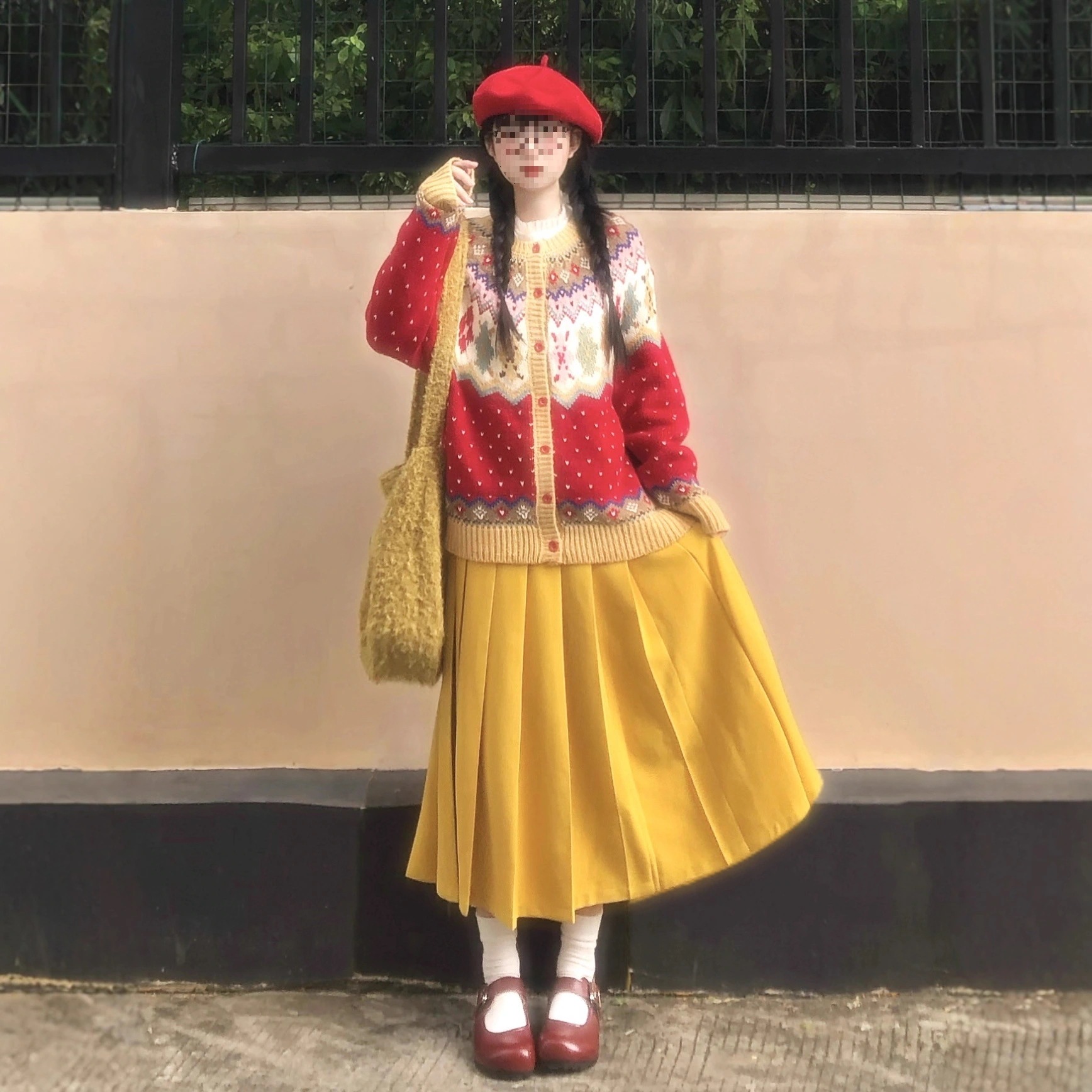 春 生姜イエロー マルチウェア スカート 写真 旅撮り 必須