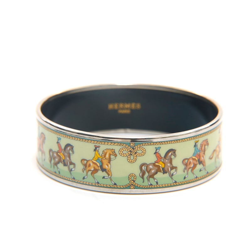 バングル シルバー× グリーン WS2385