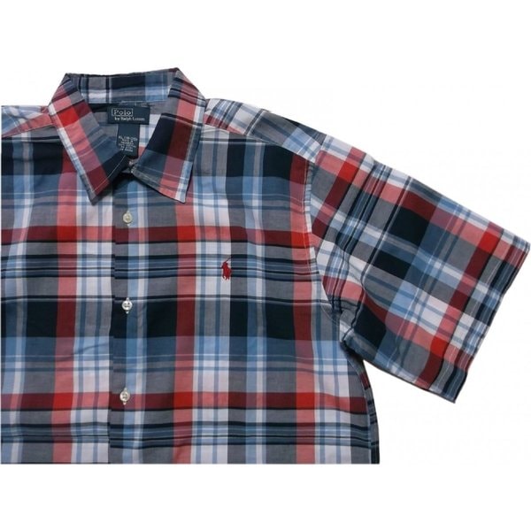 ボーイズサイズ 半袖 シャツ 紺 ネイビー boys PR2-121