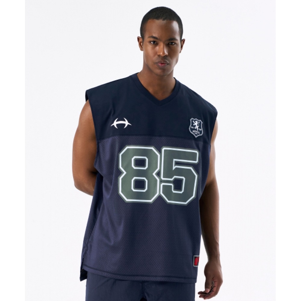 HDEX メッシュフットボールノースリーブ (ネイビー)