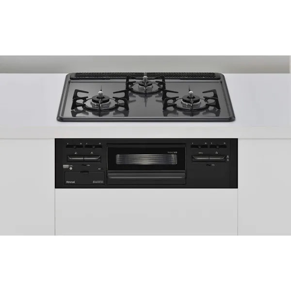 ビルトインガスコンロ 都市ガス用 3口 両側強火タイプ 幅60cm RB32AM5H2SA-BW-13A