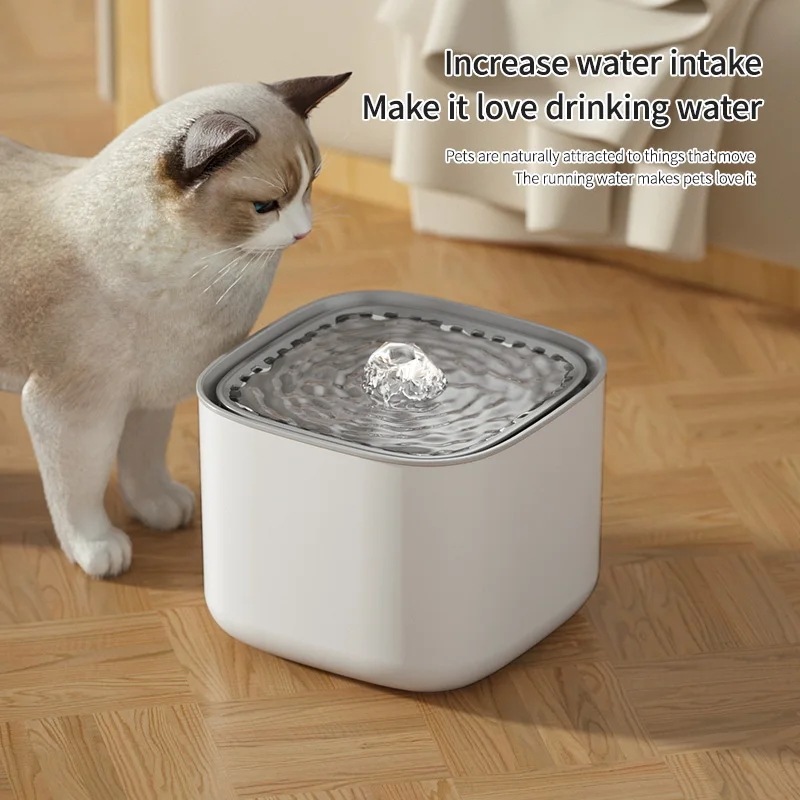 3営業日発送3l猫用噴水 自動フィルター 大容量フィルター 水タンク付き USB サイレント 猫と互換性あり