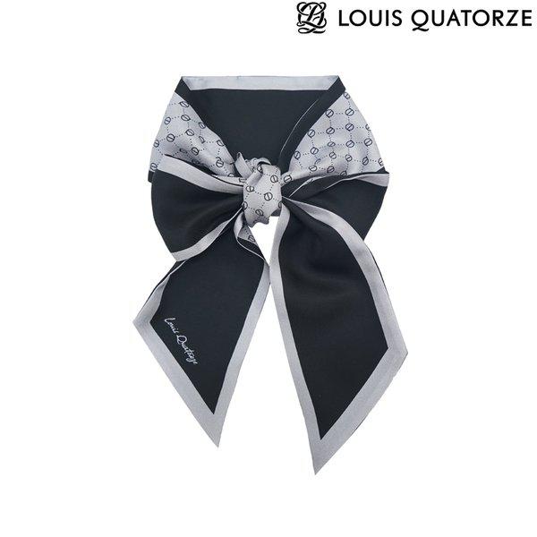 (2DSB806BL) シルク バンドゥスカーフ ルイブルーミングバンドゥ ブラック