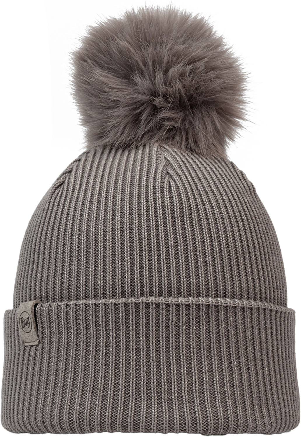 Buff バフ KNITTED BEANIE KESHA COBBLESTONE アウトドア 帽子 ニット帽 ニット カフビーニー フェイクファーユニセックス 590329