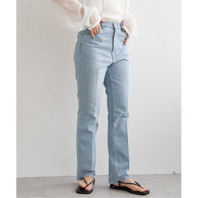 裾デザインデニムパンツ 5,535円