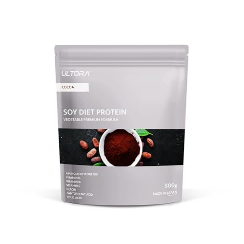 ULTORA ウルトラ ソイプロテイン ココア風味 500g 人工甘味料不使用 国産 ダイエット