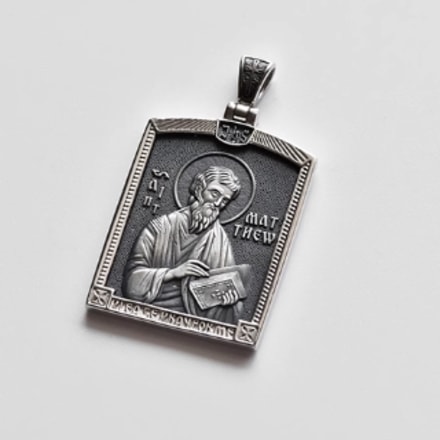 Matteo Saint Brand ビンテージスターリングシルバー S925 絶妙なペンダント Jesusu ジュエリーイタリアから輸入