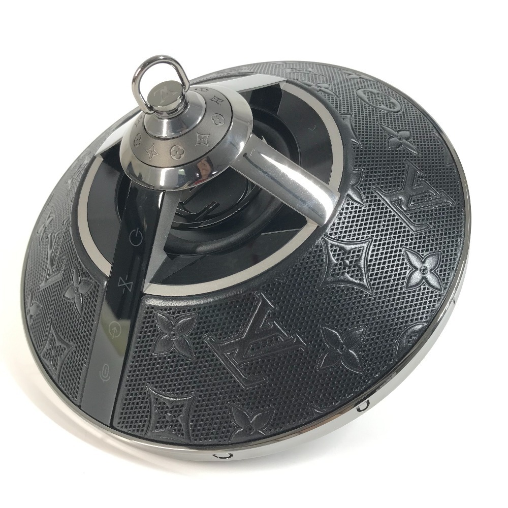 雑貨 QAC000 ホライゾン ライト・アップ スピーカー モノグラム インテリア オーディオ メタルフレーム ブラック