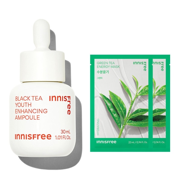 ブラックティー ユース エンハンシング アンプル 30mL + マスクパック 2枚