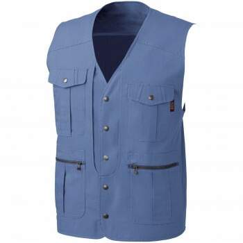 桑和 536 ベスト 3Lサイズ インディゴ（54）