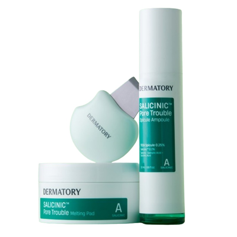 [毛穴3種セット] サリシニック フォア トラブル メルティング パッド30枚+スピキュール アンプル 50ml+クリーナー