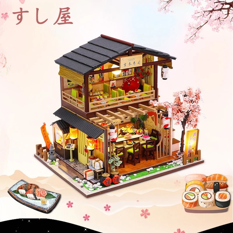 ドールハウス ミニチュアハウス 洋風 手作りキット DIY セット 風情のある シリーズ 初心者向け おもちゃ カバー クリスマス プレゼント ギフト 誕生日