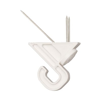 まとめ) ポップワン フックマスター 耐荷重2kg 白 17867 1パック（5個