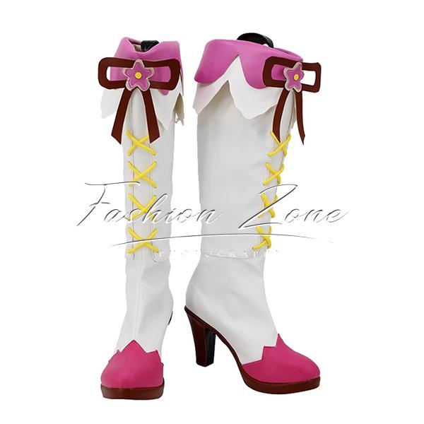 アイカツ！アイドルカツドウ！ 風 星宮いちご 紫丁香 コスプレ靴 男女兼用 シューズ 道具小物 ブーツ cosplay ハロウィン 仮装 変装