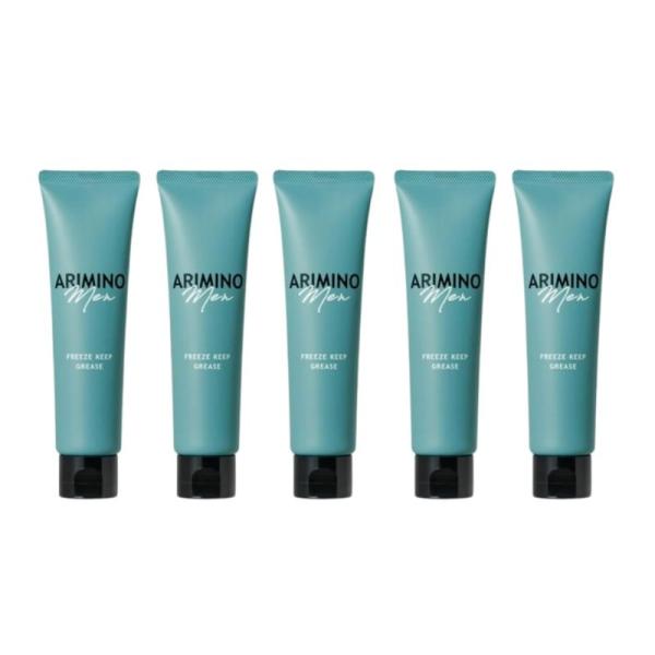 メン フリーズキープ グリース 100g 5個セット スタイリング剤 束感 サロン専売品 ハード ウェット