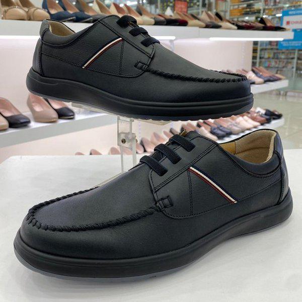 男性バンディングセミカジュアル靴 YAESHDO46BK HSYG1A GN