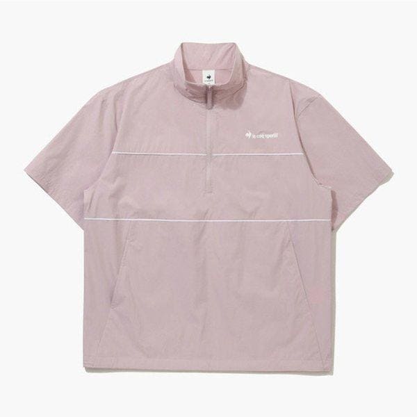 ウインドブレーカー JQS QQ223LJK52-BPK シーフレックス スタンネック 半袖アノラックジャケット / BABY PINK