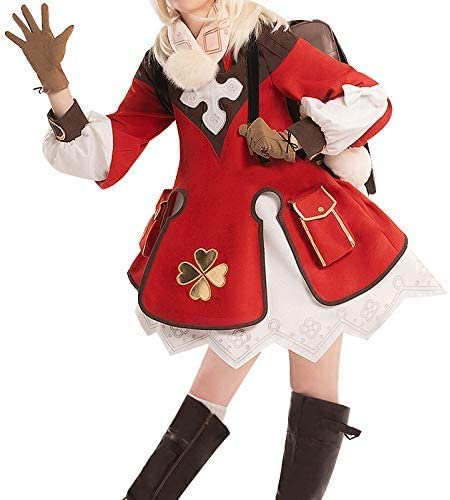 原神 クレー コスプレ衣装 バックパック付き ウィッグ靴追加購入