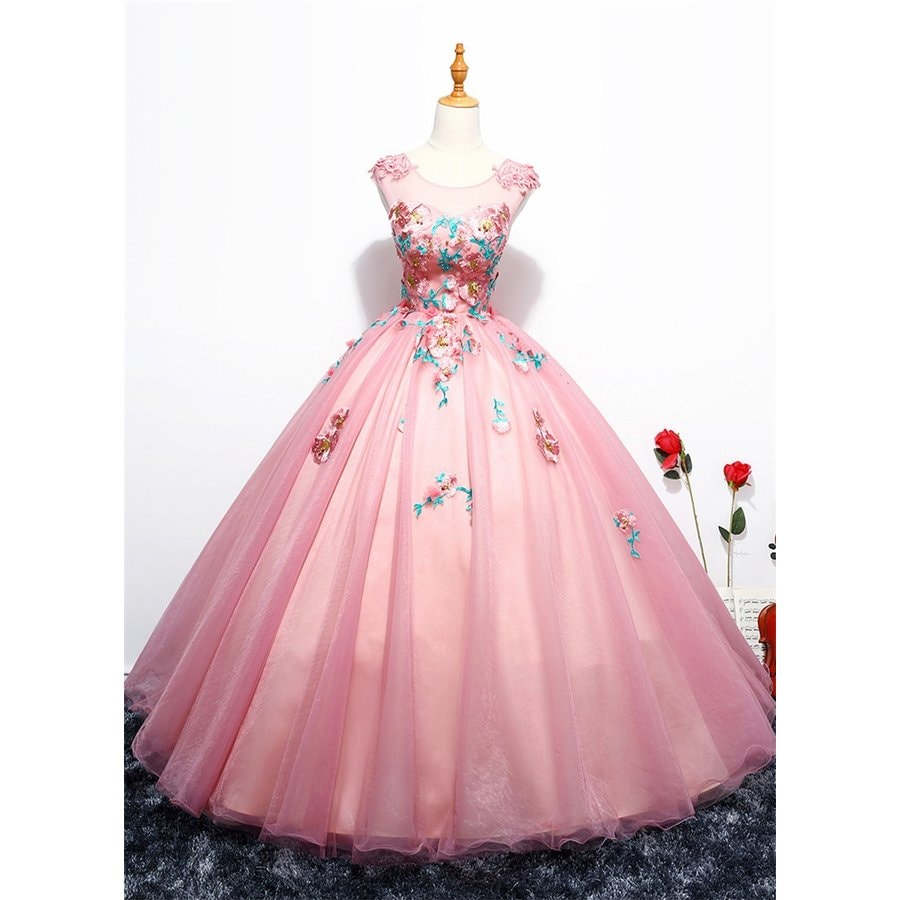 新商品　ウェディングドレス カラードレス 演奏会用ロングドレス　大きいサイズ ピアノ 発表会 ピンク