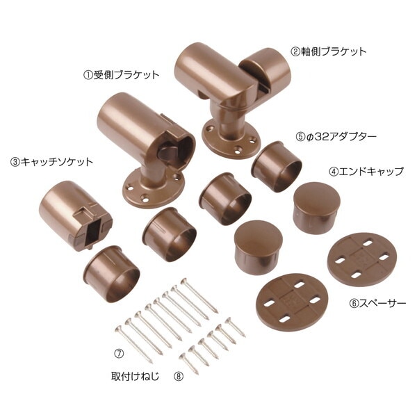 マツ六 1150813 遮断機式手すりブラケット 左勝手用 EL-932 手すり部材 14,745円