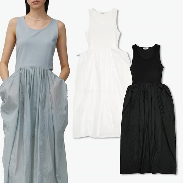 Qoo10] AMOMENTO SHEER JERSEY DRESS