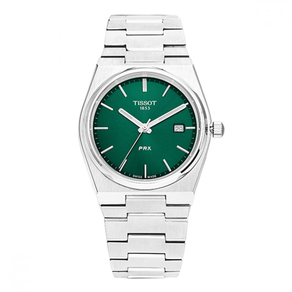 티소 PRX メンズメタルウォッチ T1374101109100