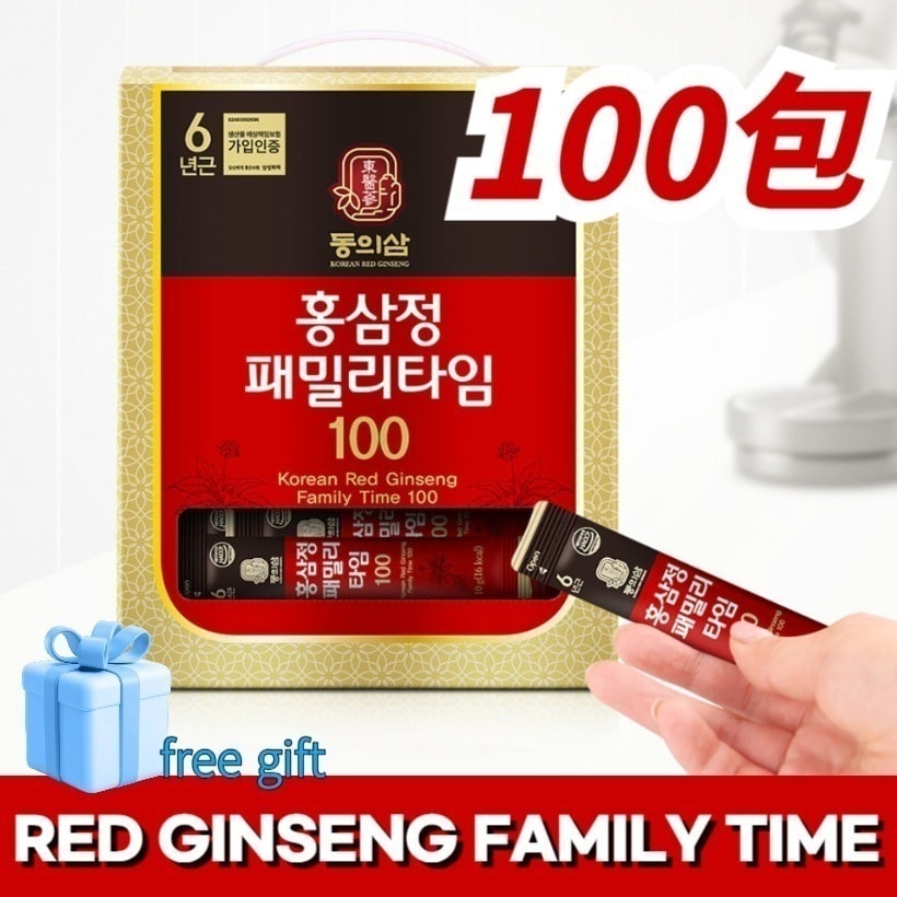 紅参精ファミリータイム100/ 10g x 100包/ 韓国紅参免疫力強化+Free Gift (マスクパック) 7,921円