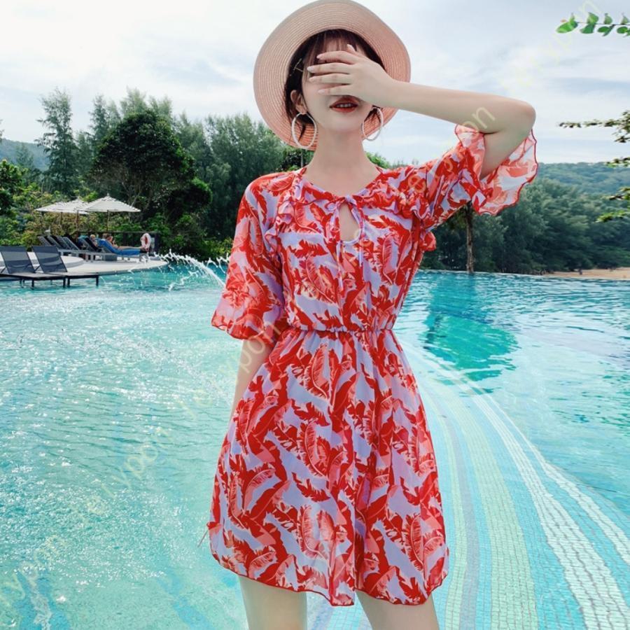 タンキニ 水着 レディース 体型カバー水着 ショートパンツ 3点上下セット 20代 30代 40代 50代 オトナ女子 ミセス ママ水着 ラッシュガード 大きいサイズ 5,632円