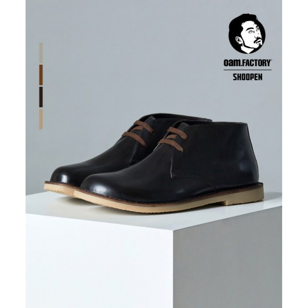 SHOOPEN [oam.ファクトリー X SHOOPEN] デザートブーツレザー HPMV9DA901