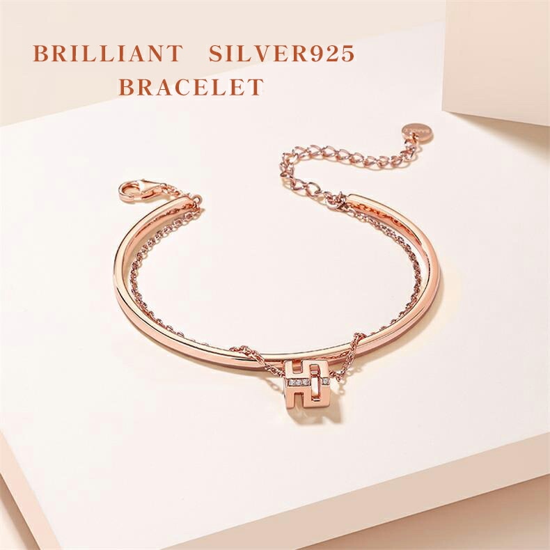 ブレスレット レディース アクセサリー シルバー シンプル 彼女 妻 嫁 娘 母 プレゼント ギ