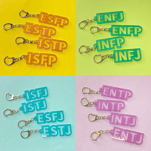 Mbti16性格タイプキーホルダーペンダント文字アクリルi人e人ランドセルペンダントタイプ16性格