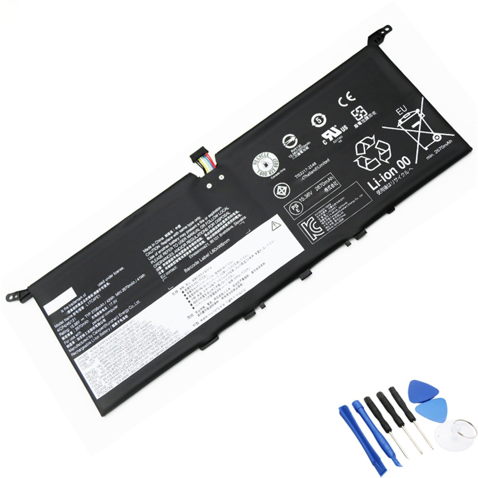 L17C4PE1 電池・Lenovo/ThinkPadノートパソコン互換 42Wh/2735mAh YOGA S730 730S S730-13IML 730S-13IWL L17C4PE1 L17M